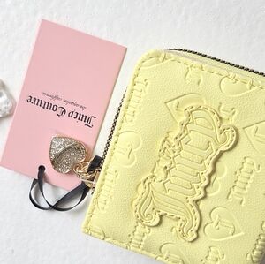 Juicy Couture Yellow Embossed Wallet